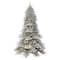7.5ft. Pre-Lit Royal Majestic Douglas Fir Downswept Flocked Artificial Christmas Tree, Clear Lights